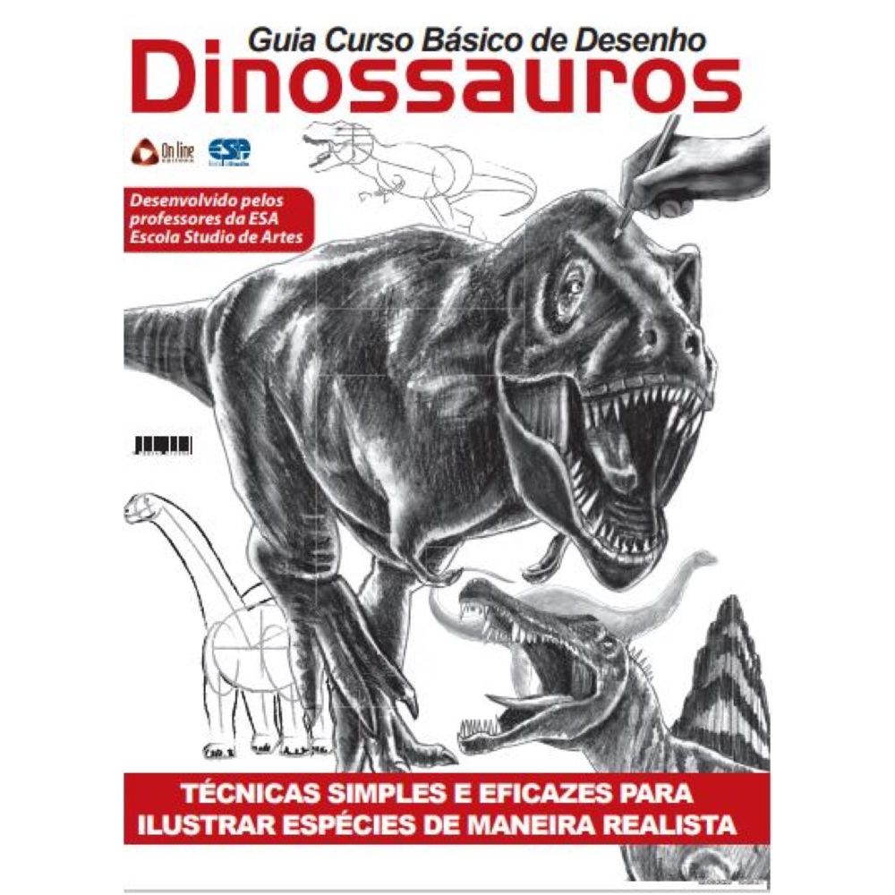Guia Curso Básico de Desenho Dinossauros - umlivro